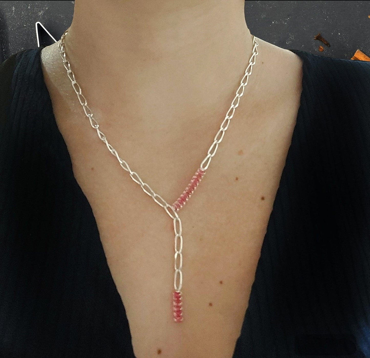 COLAR GRAVATINHA ELO OVAL